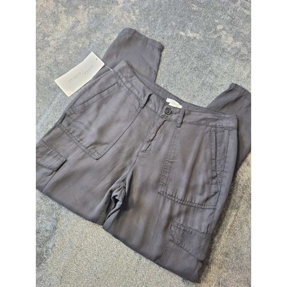 Daily Ritual‎ 100% LYOCELL Cargo Pants Womens 6 Black Causal Comfort